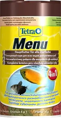 Tetra Menu 4in1 корм рыб 4 вида корма. хлопья