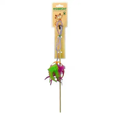 Homecat дразнилка для кошек Перья на пружине